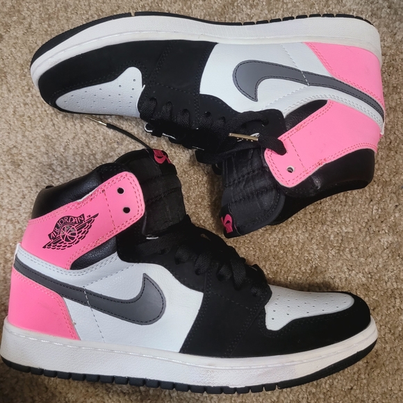 Nike Shoes - Nike Air Jordan Women's Sneakers - Black, White, and Pink